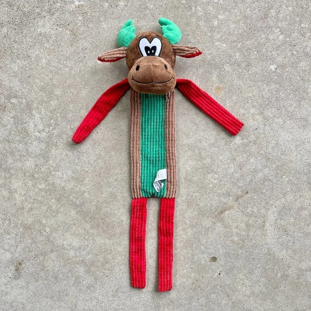 Large Christmas Moose Dog Toy